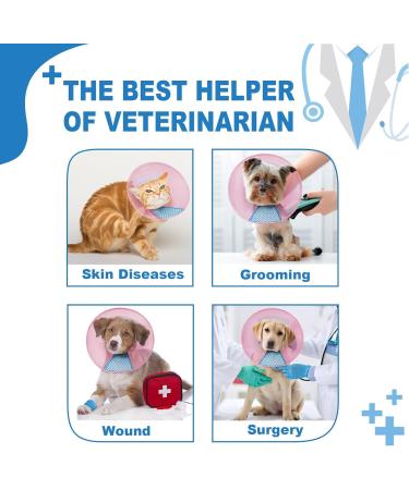 Supet Protective Pet Collar - Plastic Collar for Cats & Small Dogs (Pink XS Neck 9.8-11.2) | Special Protection - Buy Online on GoSupps.com