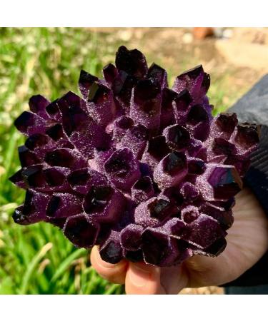 Room Decoration Natural Amethyst Violet Ghost Phantom Quartz Crystal Cluster Specimen Pray Home Decor degaussing (Size : 900-1100g) - Buy Online on GoSupps.com