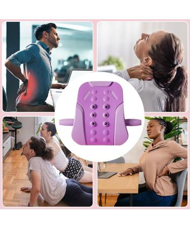 Adjustable Lumbar Support Board - 3-Stage Back Massager & Spine Cracker in Charming Purple - Enhance Lower Back Pain Relief - Buy Online on GoSupps.com