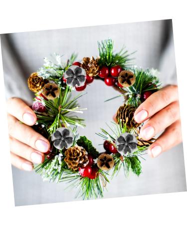 HOMSFOU 105 Pcs Christmas Wreath Decoration Red Berries Pine Needles Holiday Candle Rings Mini Pinecones Bulk Holiday Wreaths Wreath Garland Picks Photo Dried Fruit Christmas Utenciles Assorted Colorx3pcs 2.2x2.2cmx3pcs - Buy Online on GoSupps.com