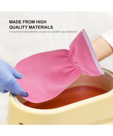 Lurrose 4pcs Paraffin Wax Gloves & Booties | Spa Hand & Foot Care Treatment - Pink - Buy Online on GoSupps.com