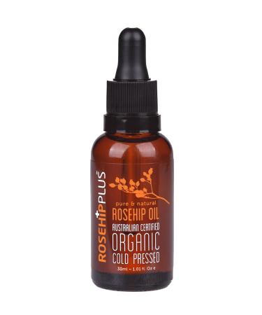 Rosehip Plus Oil Austrlian Certifed Organic Cold Pressed Pure & Natural Rosehip Oil 1.01 Fl Oz