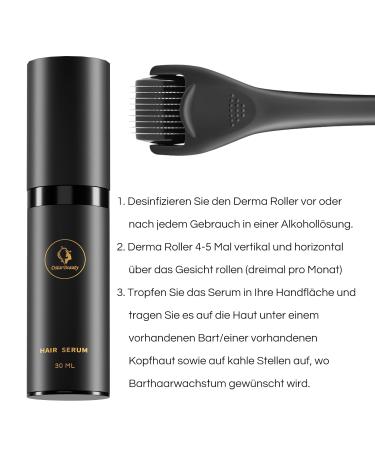 Dr.Roller Beard Serum - Stimulate Beard Growth | 30ml Men's Beard Oil for Thicker Hair - Buy Online on GoSupps.com