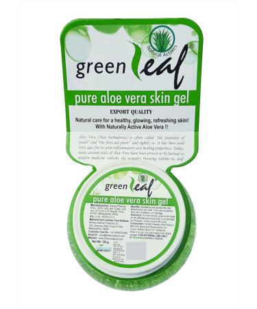 Green Leaf Pure Aloe Vera Skin Gel - Natural Moisturizer and Soothing Treatment - Buy Online on GoSupps.com