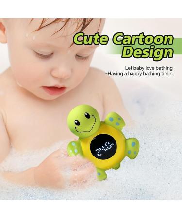 Toddler Bath Thermometer | Cartoon Turtle Thermograph & Temperature Monitor for Safe Bathing - Buy Online on GoSupps.com