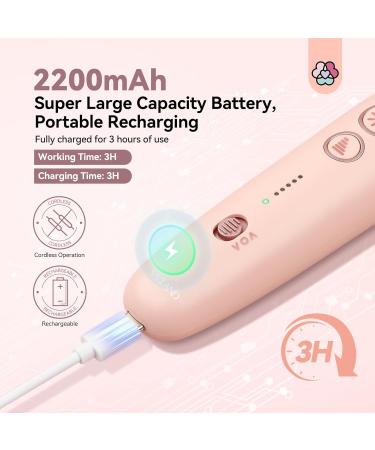 Saviland Pedicure Nail Drill Kit: 5 Speeds Modes Electric Manicure Drill LED Lighting Complete Nail Drill Bits Electric File Nail Art Dead Skin Calluses Nail Art Removal Starter DIY Home Salon-Effect - Buy Online on GoSupps.com