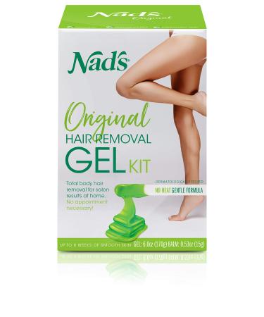 Nad's Wax Kit Gel, Wax Hair Removal For Women, Body+Face Wax, 6 Ounce