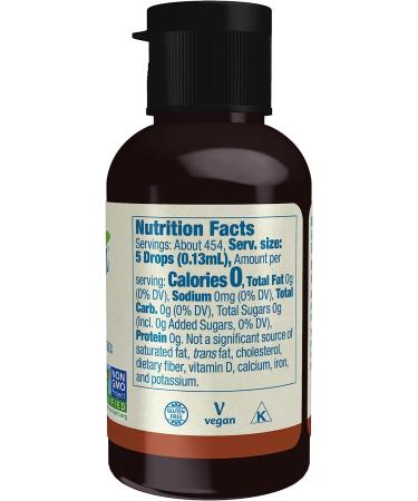 NOW Foods Better Stevia Liquid Hazelnut - Zero-Calorie Sweetener - Non-GMO - 2 oz - Buy Online on GoSupps.com