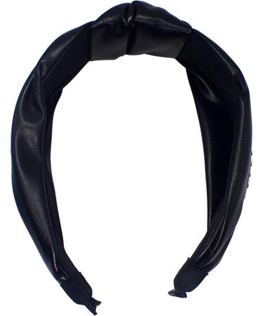 Topkids Accessories Leather Chain Knot Alice Bands Adult Women Hair Accessories for Women Hair Bands for Women Thick Headband Womens Headbands Head Bands Adult Women Wide Headbands (Black) - Buy Online on GoSupps.com