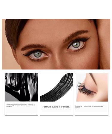 Waterproof 4D Silk Fiber Lash Mascara - Hypoallergenic Volumizing Eyelash Mascara - Brown Color - Smudge-Proof & Easy to Apply - Perfect Gift for Women - Buy Online on GoSupps.com
