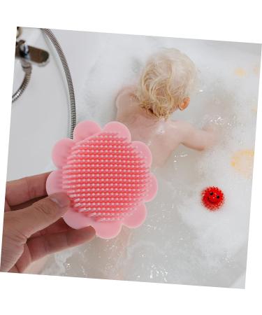 Healeved Silicone Shampoo Brush Set - Pink Scalp Scrubber & Massage Tool for Infants and Babies - 2 Pack - Buy Online on GoSupps.com