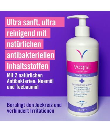 Vionless Intimacy Lotion for Women | Antibacterial Daily Hygiene with Neem & Tea Tree Oil - 500ml Protect Plus - Buy Online on GoSupps.com