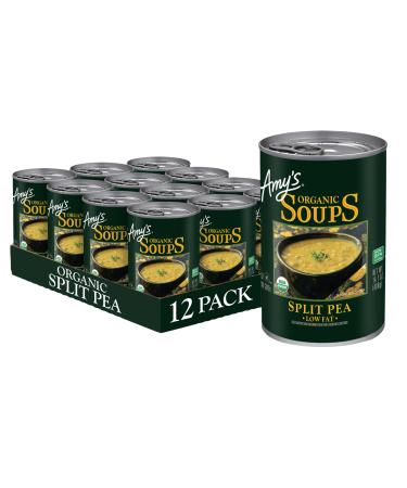 Amy's Soup, Vegan, Gluten Free, Organic Split Pea, Low Fat, 14.1 Ounce (Pack of 12) Split Pea (Low Fat) 14.1 Ounce (Pack of 12)