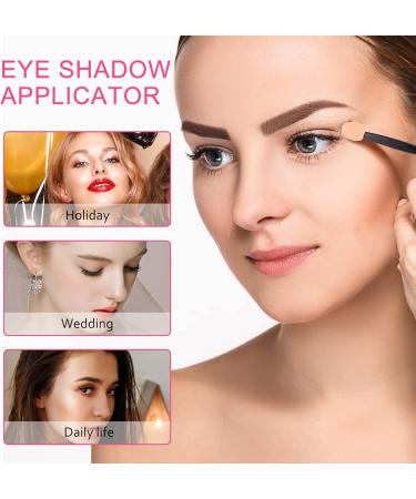 MUSISALY 100pcs Double Ended Eyeshadow Brush Makeup Brush Tipped Oval Makeup Tool Eye Makeup Applicator Cosmetic Tool Sponge Eyeshadow Stick Latex Sponge Sponge Brush 6.5x1.3cm Black - Buy Online on GoSupps.com