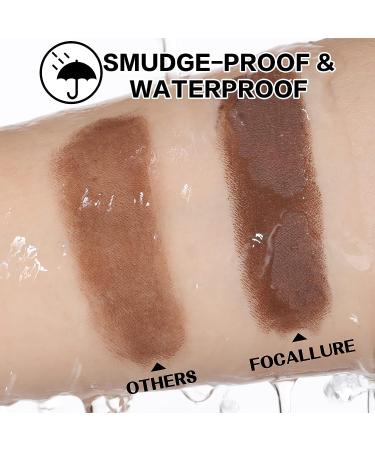 FOCALLURE 2PCS Eyeshadow Stick Set - Shimmer & Matte Cream Pencil Crayons | Long Lasting, Waterproof, Brightening Eye Makeup | With Blending Brush - Buy Online on GoSupps.com