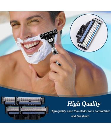 XSYKJGS MACH-3 Replacement Blades - 24 Professional Razor Blades for Men | Wet Razors Clean Beard & Leg Hair - Buy Online on GoSupps.com