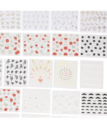 Nail Art Stickers Nail Stickers Eco-friendly Self adhesive Design Nails Stickers Decals for Nail Salon - Buy Online on GoSupps.com