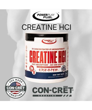 CREATINE HCl Powder for Men and Women, Muscle Strength, Brain Performance, Heart Health & Immune Support - Raw Tart Taste, 90 Servings - Buy Online on GoSupps.com