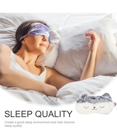 Masque de Sommeil Peluche Animal Mignon Masque Yeux Doux et Occultant avec Bande lastique Confortable pour Voyage Sieste et Nuit - Buy Online on GoSupps.com