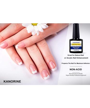 Kanorine UV/LED 10ml Nail Gel Polish 3 in 1 Set(Nail Primer+Base Coat +Top Coat) non-acid Natural/Acrylic Nails Primer Liquids gel bonder Agent soak-off no-wipe NailGelPolish 0.33oz x3 Primer&Base&Top - Buy Online on GoSupps.com