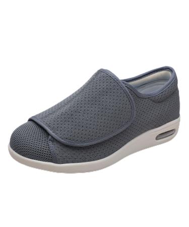 Diabetic Shoes for Men with Swollen Feet Orthopedic Shoes Diabetic Shoes for Women Extra Wide Fit Air Cushion Casual Slip-On Orthopedic Arch Support Knit Casual Elderly Safety Walking Shoes 5 UK E