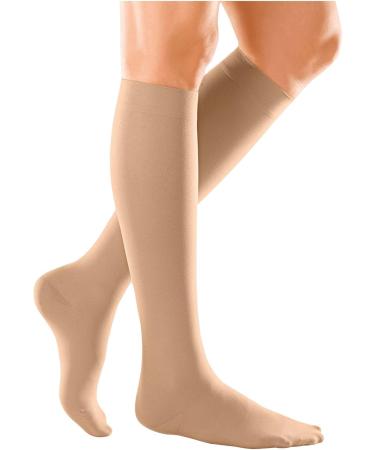 Vitalphysio Compression Knee Stockings CCL2 - 18-24 mmHg Support for Varicose Veins & Blood Circulation - Elastic Toe-Free Black XL - Buy Online on GoSupps.com