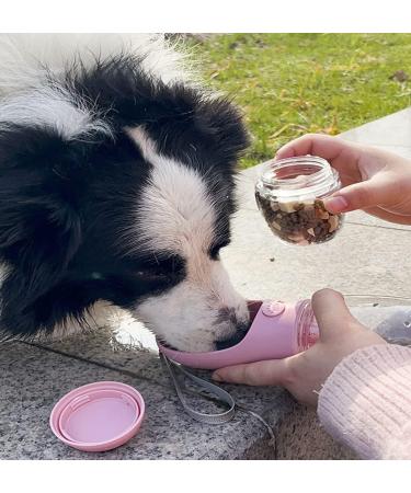 Buy Cotop 550ml Portable Dog Water Bottle & 100ml Feed Bottle - Pink Travel Solution for Dogs on the Go - Buy Online on GoSupps.com