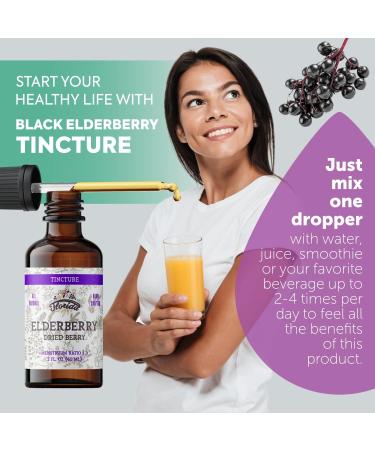 Black Elderberry Tincture Organic Black Elderberry Extract Extract for Immune Support (Sambucus Nigra) | 2 Fl Oz (1 Pack - 2 Fl Oz) 2 Fl Oz (Pack of 1) - Buy Online on GoSupps.com
