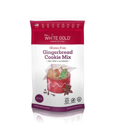 Extra White Gold Gluten Free Gingerbread Cookie Mix  For Gingerbread Cookies  Plant Based Gluten Free Allergy Free Soy Free Nut Free Dairy Free  14.64 Ounces