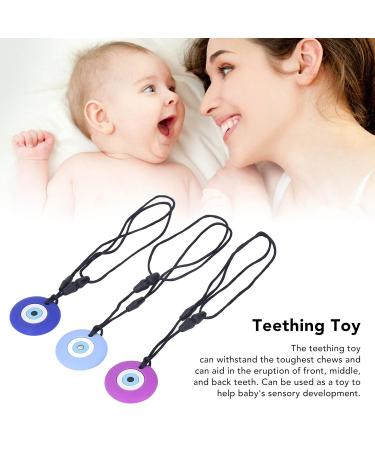 3PCs Children's Tooth Toys - Blue Sky Blue & Purple Silicone Teething Toys for Toddlers - Perfect for Home & Travel - Buy Online on GoSupps.com