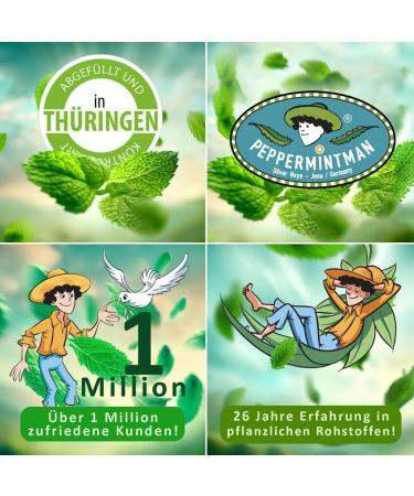  PEPPERMINTMAN Peppermintman Organic Peppermint Tea 500g - Rich in Mint and Aroma - European Culture by a Family Business - Bulk & Dried - Buy Online on GoSupps.com