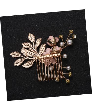 Ipetboom Pearl Hair Comb Wedding Crystal Hair Comb Flower Hair Accessories Veil Hair Comb Wedding Hair Comb Hair Side Comb Rhinestone Headpiece Crystal Headpiece Bride The Flowers Hairpin - Buy Online on GoSupps.com