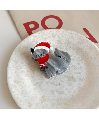 Cat Hair Clips for Girls - Cat Shaped Claw Barrette with Strong Hold No Pull | Long Hair Hairpin Hair Accessories for Shopping Outgoing Travel Parties Dating Shakven Gray - Buy Online on GoSupps.com