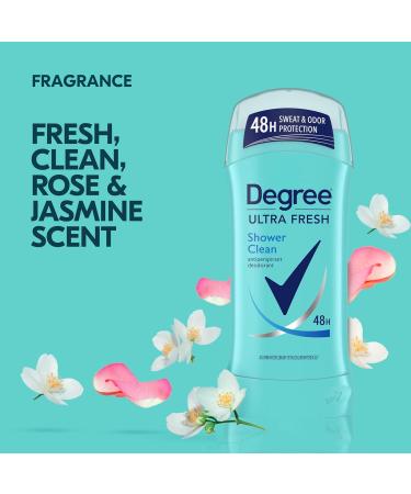 Degree Ultra Fresh Antiperspirant Deodorant Stick Shower Clean Pack of 4 for 48H Sweat and Odor Protection for Women 2.6 oz - Buy Online on GoSupps.com