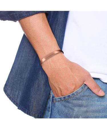 YINOX Magnetic Copper Bracelet for Men & Women | Adjustable 18cm | 6 Magnets | Ideal for Ages 13+ | International Shipping Available - Buy Online on GoSupps.com