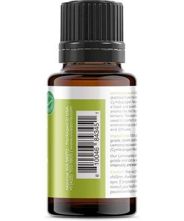 Viva Doria 100% Pure Lemongrass Essential Oil - Undiluted Food Grade 15 mL | Shop Internationally - Buy Online on GoSupps.com