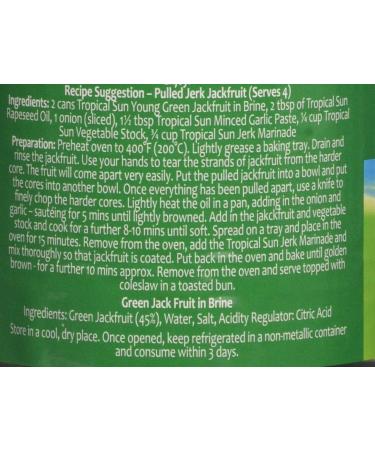 Tropical Sun Young Green Jackfruit in Brine 560g - Buy Online on GoSupps.com