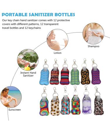 Holder Keychain 36pcs Empty Hand Soap Dispenser Holder Keychain Portable Travel Bottles Refillable Empty Bottles with Clips for Travels Outdoor Travel Container - Buy Online on GoSupps.com