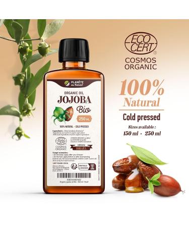 Buy Organic Jojoba Oil 900ml - Pure & Natural Cold Pressed - International Shipping Available - Buy Online on GoSupps.com