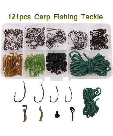 Shaddock 121-Piece Carp Fishing Accessories Set - Hooks Sleeves Bait Screws & More for Ultimate Fishing Experience - Buy Online on GoSupps.com
