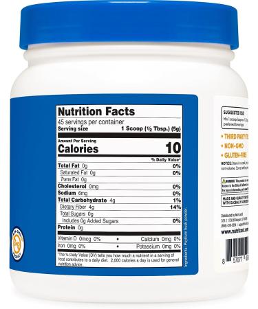 Nutricost Psyllium Whole Husk Powder 8oz - Gluten Free & Non-GMO - Buy Online on GoSupps.com