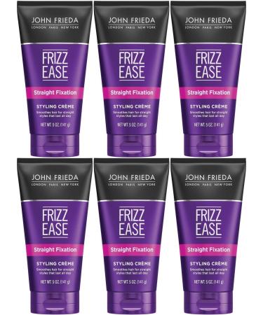John Frieda Frizz-Ease Straight Fix Styling Cream 5 Ounce (145ml) (6 Pack) 5 Ounce (Pack of 6)