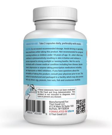 That Good Supp Co Mood Support Supplement - Stress Relief & Cognitive Boost for Men & Women - Vitamin B12 5-HTP Ashwagandha GABA - Made in USA - Buy Online on GoSupps.com