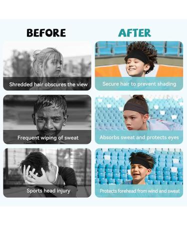 Mezrkuwr 4-Pack Kids Welding Straps | Breathable Sports Headband for Soccer & Baseball | Perfect for Boys - Buy Online on GoSupps.com