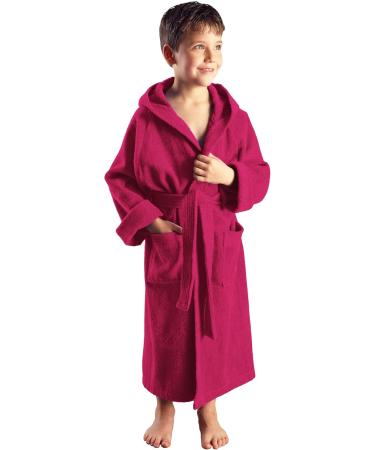 Arus Children's Bathrobe with Hood for Boys & Girls - 100% Cotton Terry Eco-Tex Certified Long Variety of Colors - Perfect for Comfort & Style - Buy Online on GoSupps.com