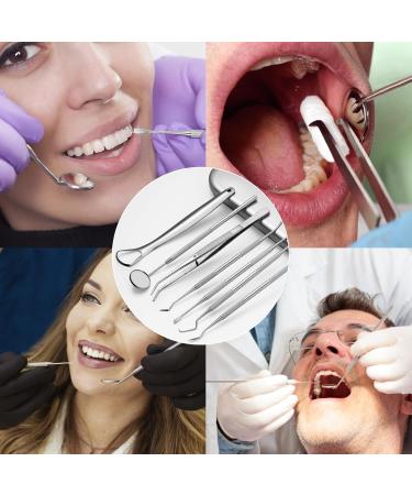 Truein 8-Piece Stainless Steel Tartar Remover Set | Professional Dental Care Kit for Tartar & Tooth Cleaning - Buy Online on GoSupps.com