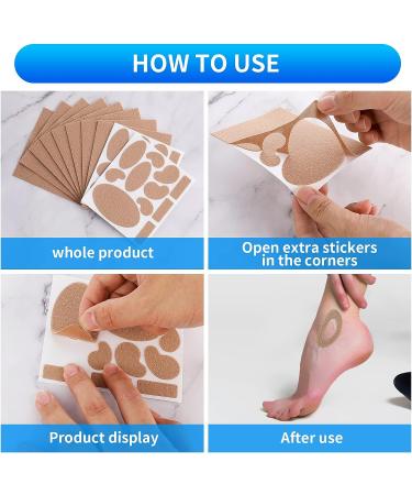 WLLHYF Moleskin Tape Adhesive Pads - Comfortable Blister Prevention for Heel Pain & Blisters - Buy Online on GoSupps.com