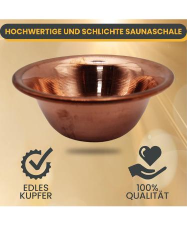 Buy Copper Evaporator Bowl for Sauna Infusion - 5 Sizes for Every Sauna Stove (11.5 cm) - International Shipping Available - Buy Online on GoSupps.com