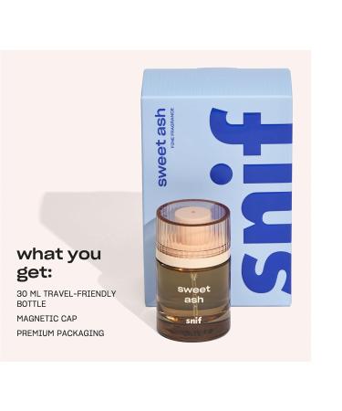 Snif Sweet Ash Perfume Cologne for Men and Women Low-Key Sweet and Earthy Scent Long Lasting Fine Fragrance Clean Non-Toxic Vegan Cruelty Free 30ml - Buy Online on GoSupps.com