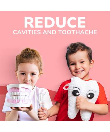 Abera Anti-Caries Kids Oral Spray - Fluoride Free Toddler Toothpaste Helper with 360 Rotating Spout for Cavity Repair & Fresh Breath - 1.35 fl oz - Buy Online on GoSupps.com